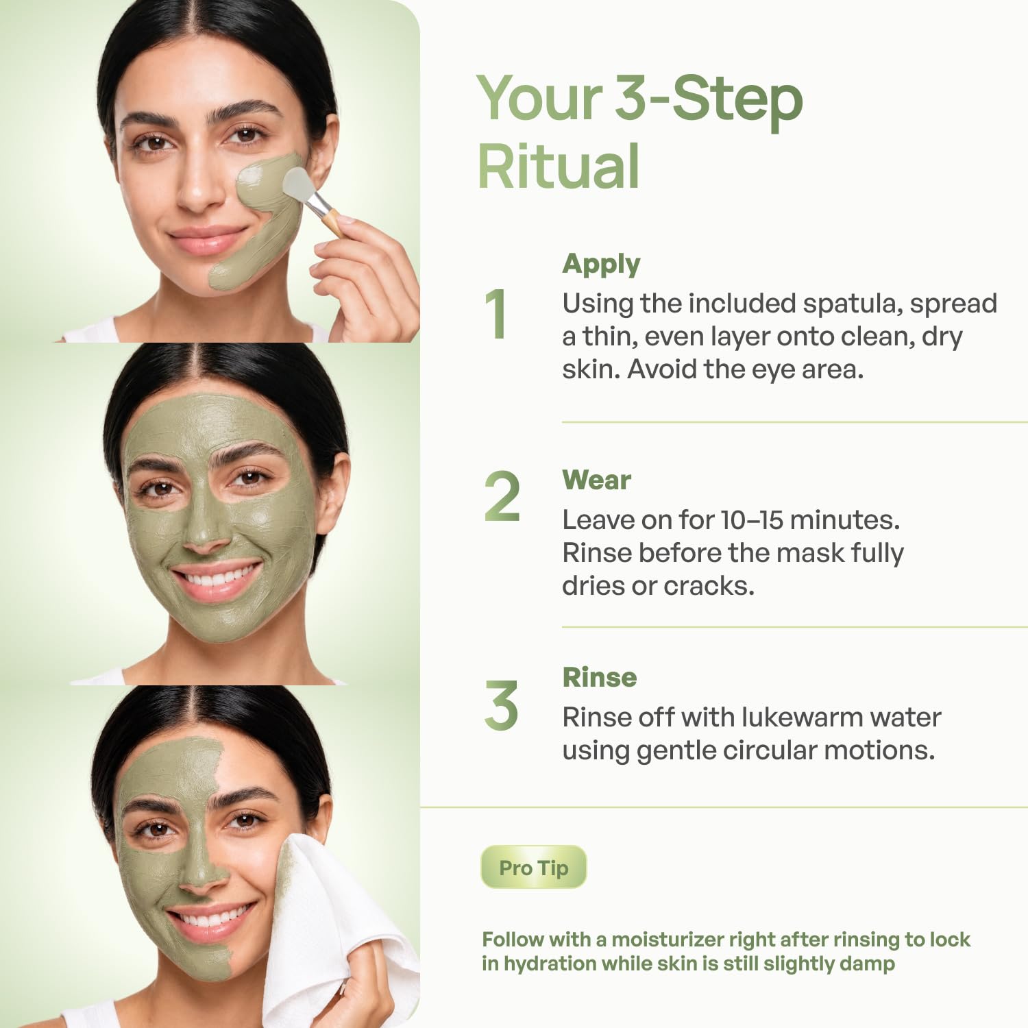 PLANTIFIQUE lifestyle bathroom scene with mask in a modern skincare routine
