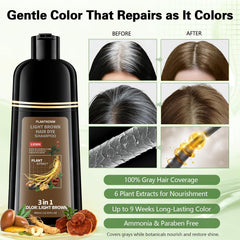 Plantkonw being applied to wet hair demonstrating simple at-home use