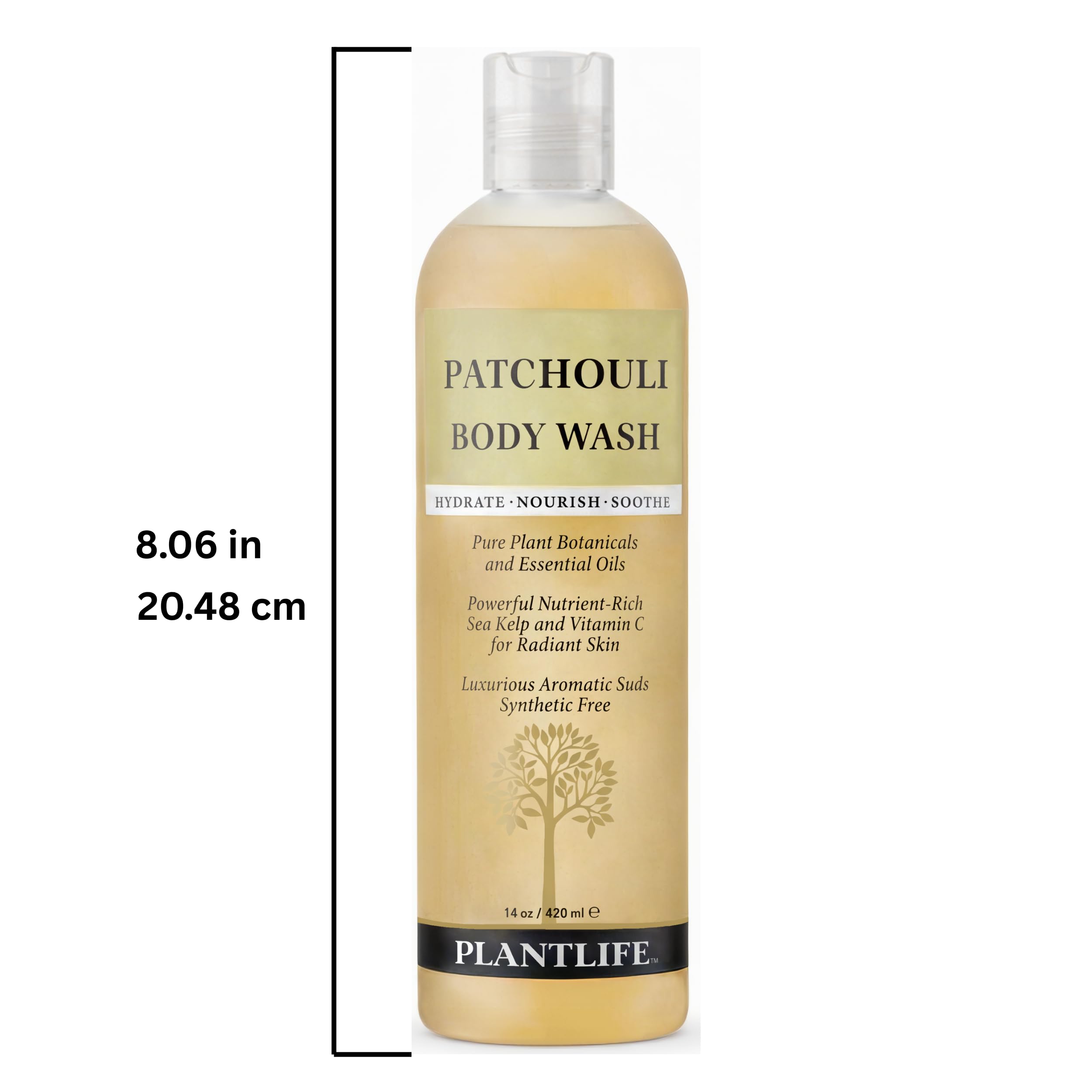 Plantlife bottle placed on shower shelf highlighting daily-use convenience