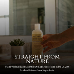 Plantlife texture foam on hand illustrating gentle lather and moisturized feel