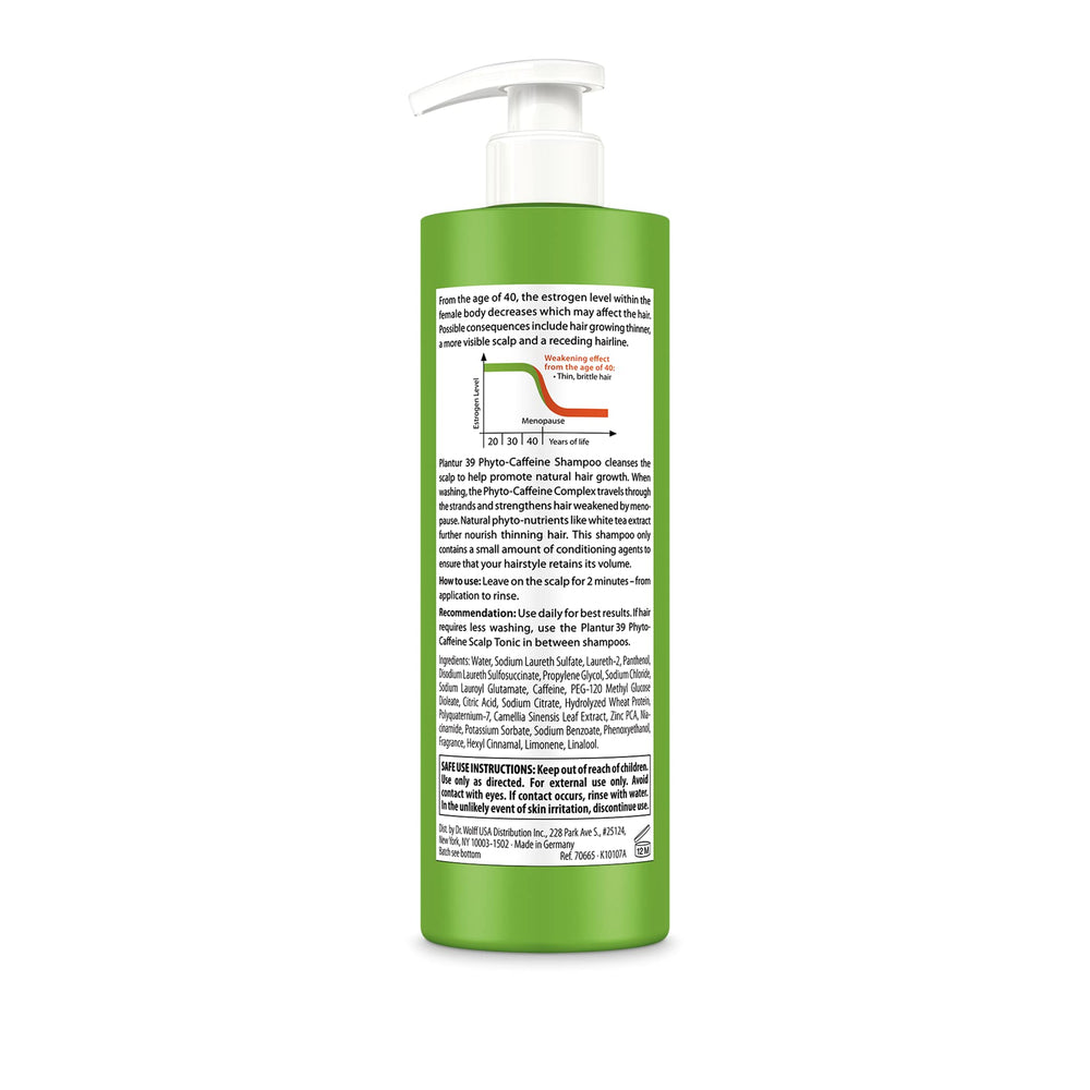 Plantur bottle staged on bathroom shelf conveying daily-care lifestyle and shelf appeal