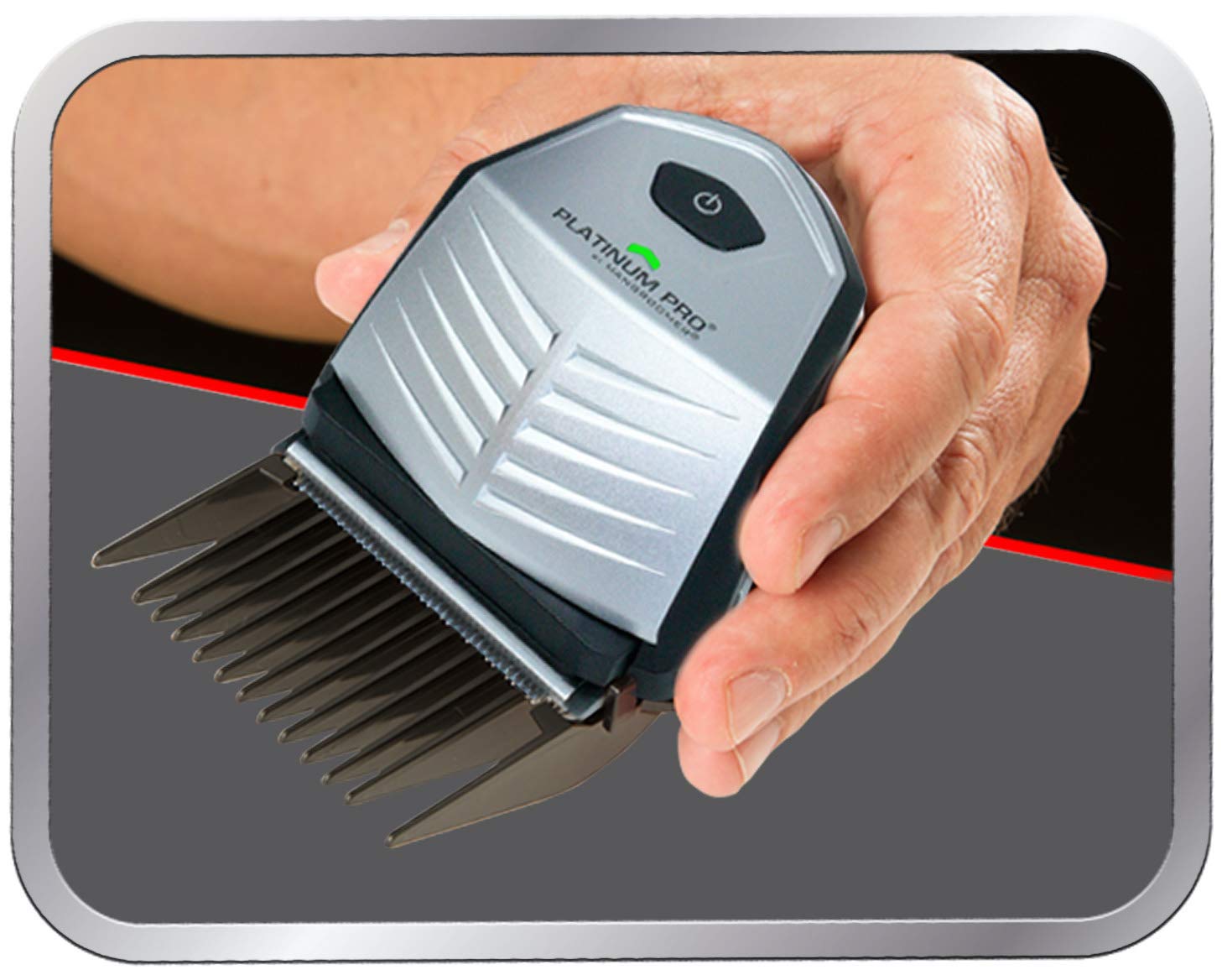 Platinum Pro open storage case organizing clippers and accessories for neat transport benefit