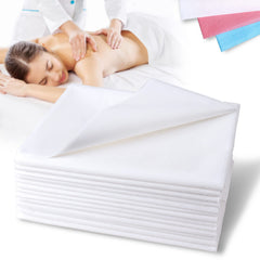 Platonee front pack view showing 20-piece white sheets and quick setup benefit