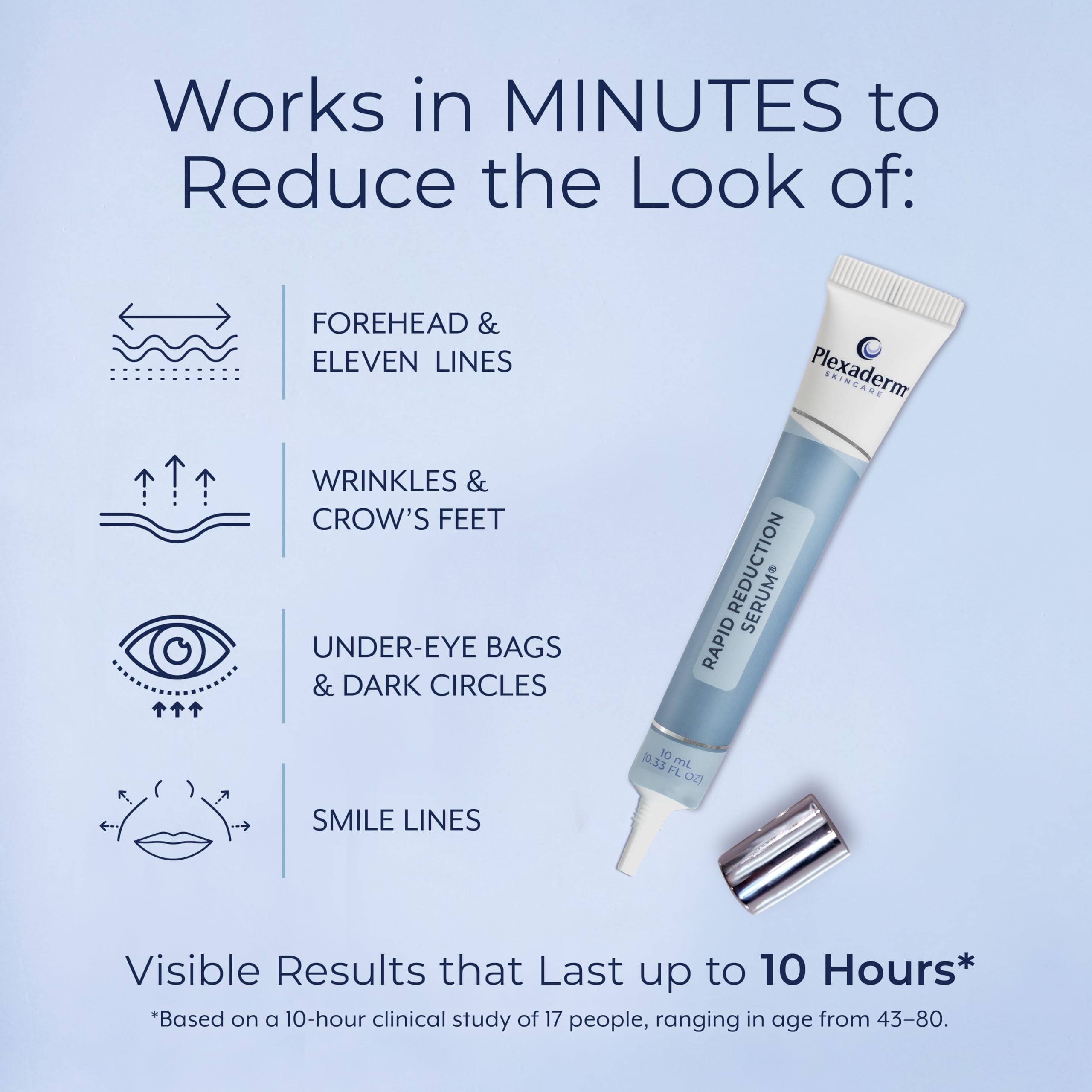 Plexaderm serum texture close-up highlighting smooth spreadability
