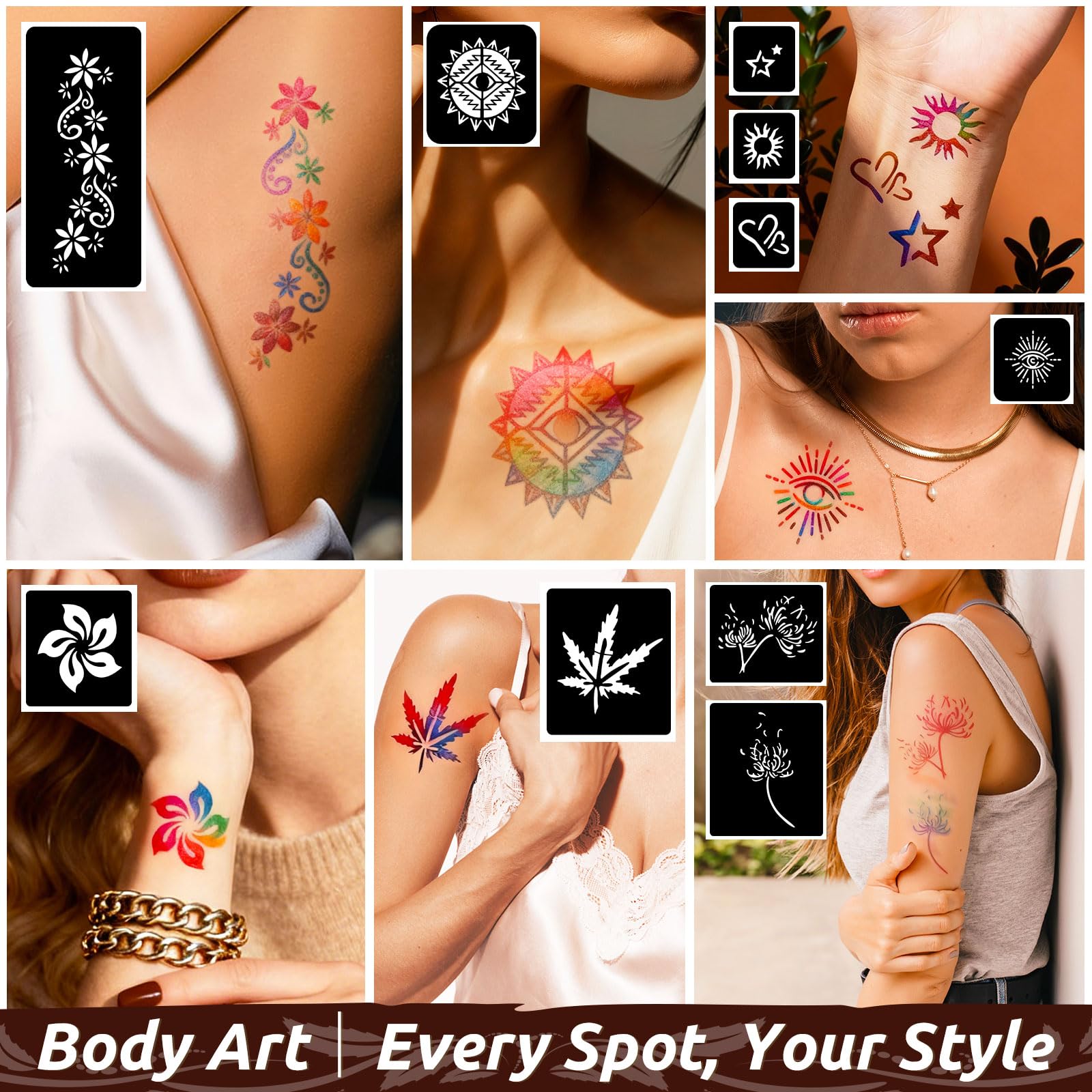 PllusJoys tattoo cones array showing vibrant, blendable colors