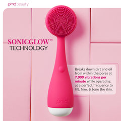 PMD Beauty silicone bristles close-up highlighting hygienic texture benefit