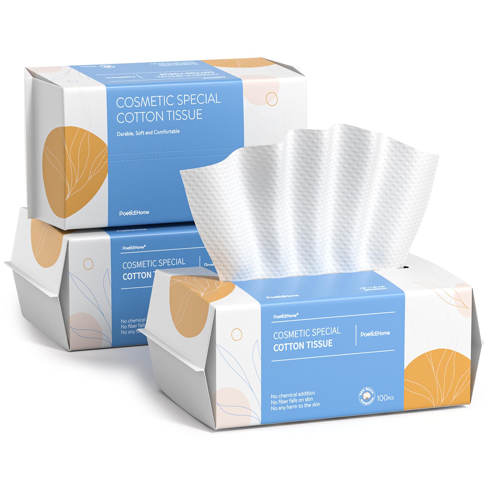 PoeticEHome front packaging showing three pop-up boxes and easy dispensing benefit