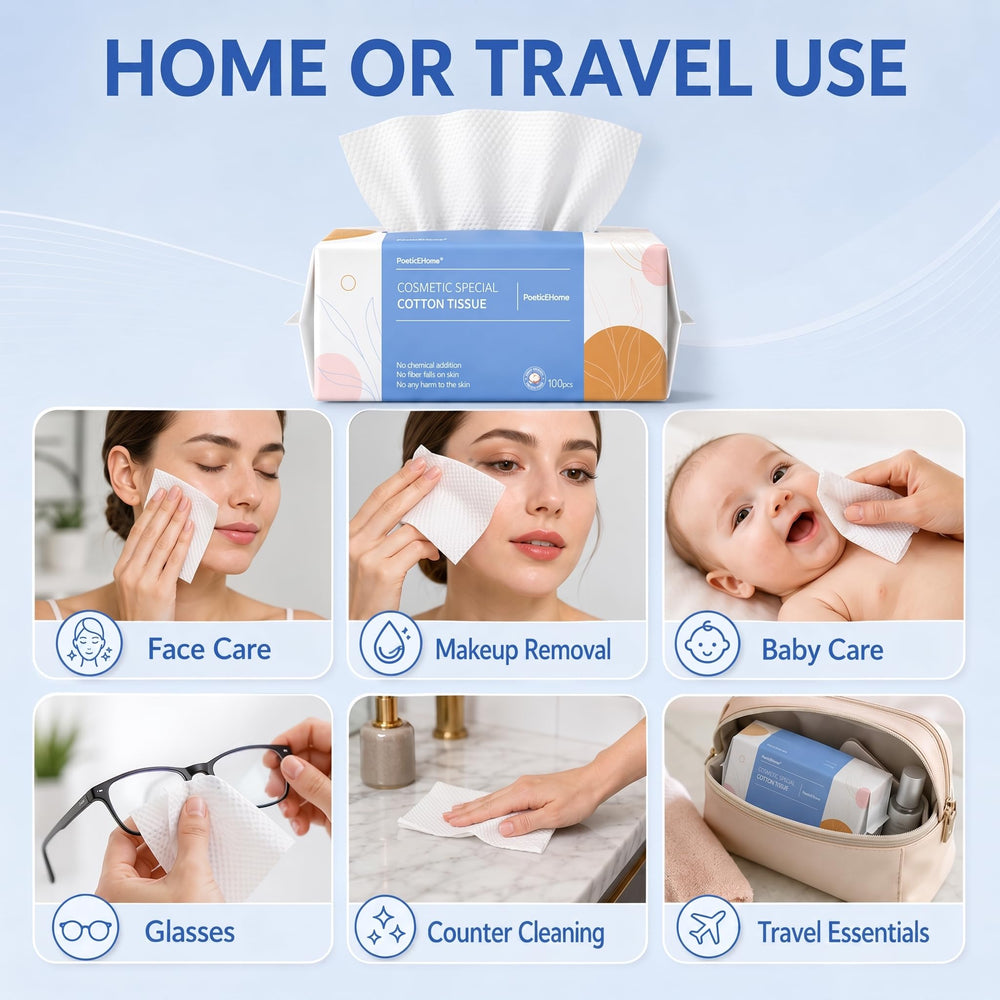 PoeticEHome towels in travel bag showing portability and hygiene benefit