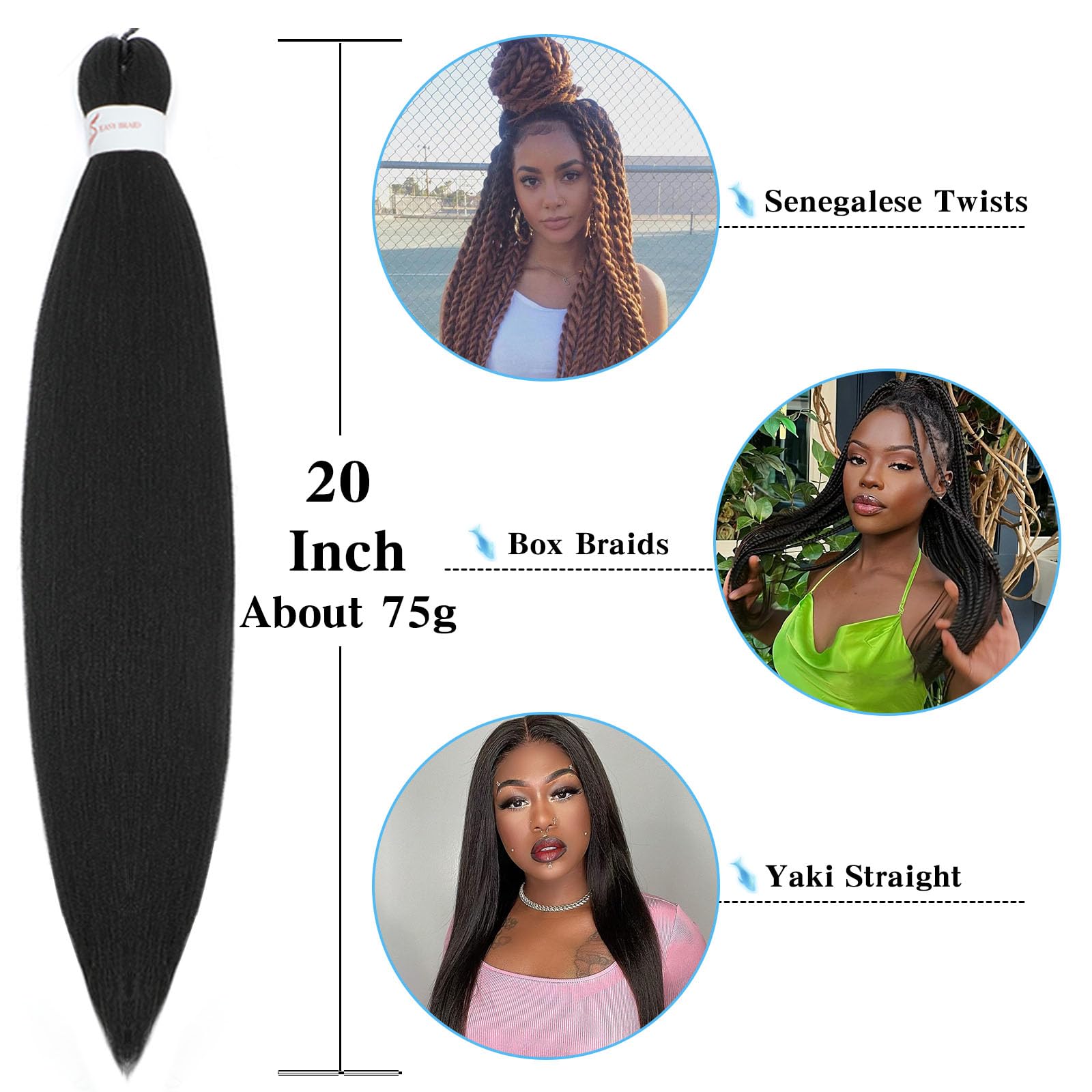 Pofworld braids installed by stylist showing lightweight comfort and smooth results