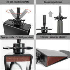 poipoilu rotating head mounted in use for realistic 360-degree styling access