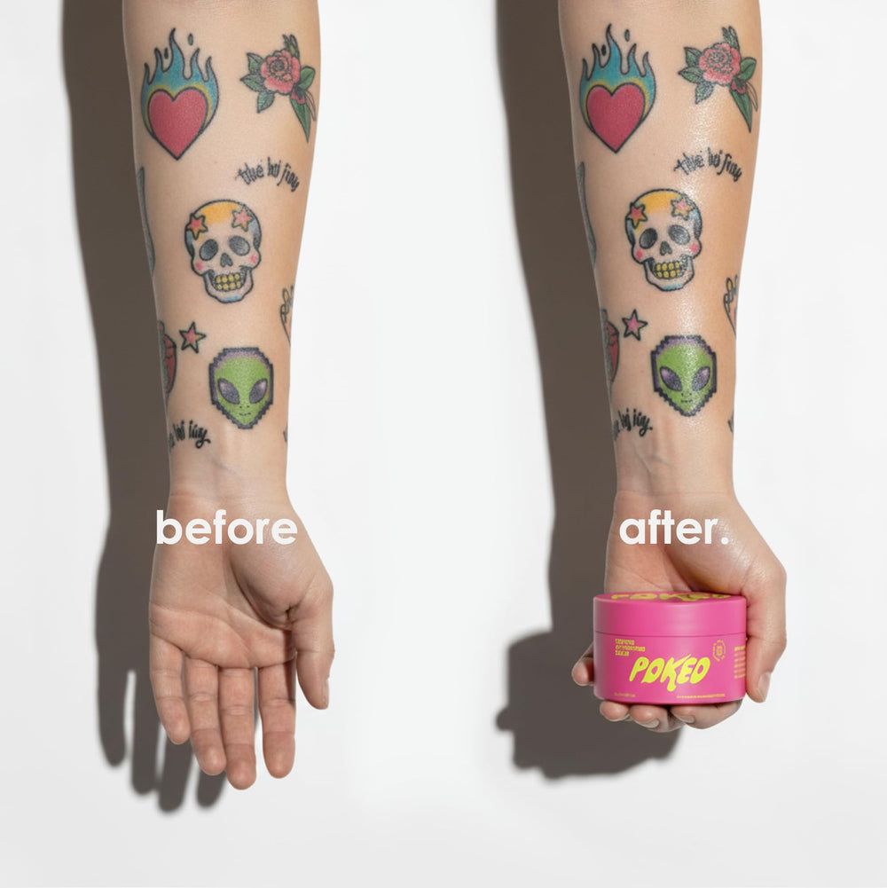 Poked label close-up highlighting peptide complex for regeneration support