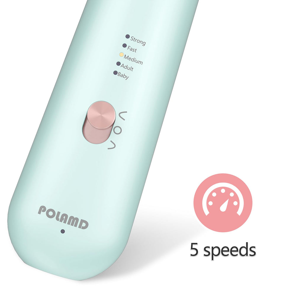 POLAMD handpiece detail close-up highlighting ergonomic grip and low-vibration design