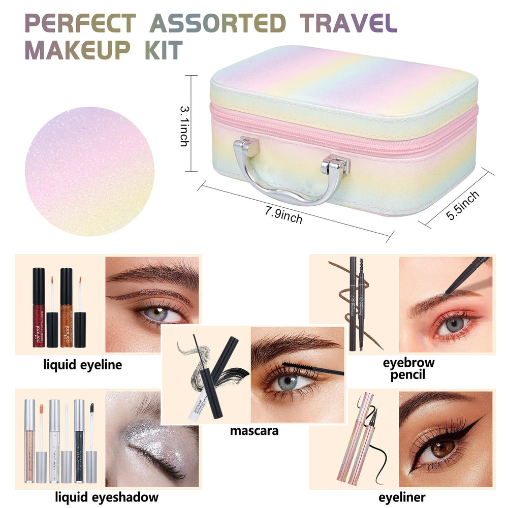 pomcral lip gloss lipstick set displaying color payoff and shine