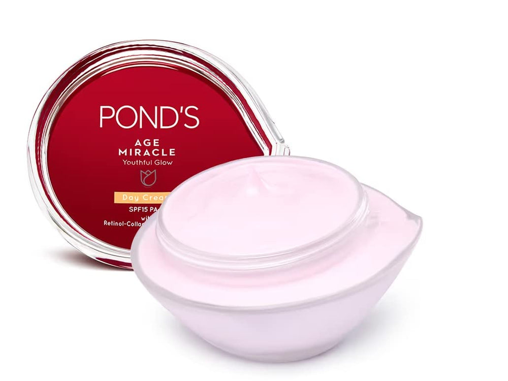 POND'S front jar showing packaging and benefits on label