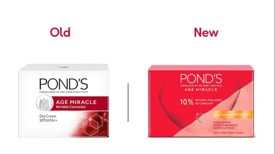 POND'S SPF label detail highlighting sun protection benefit