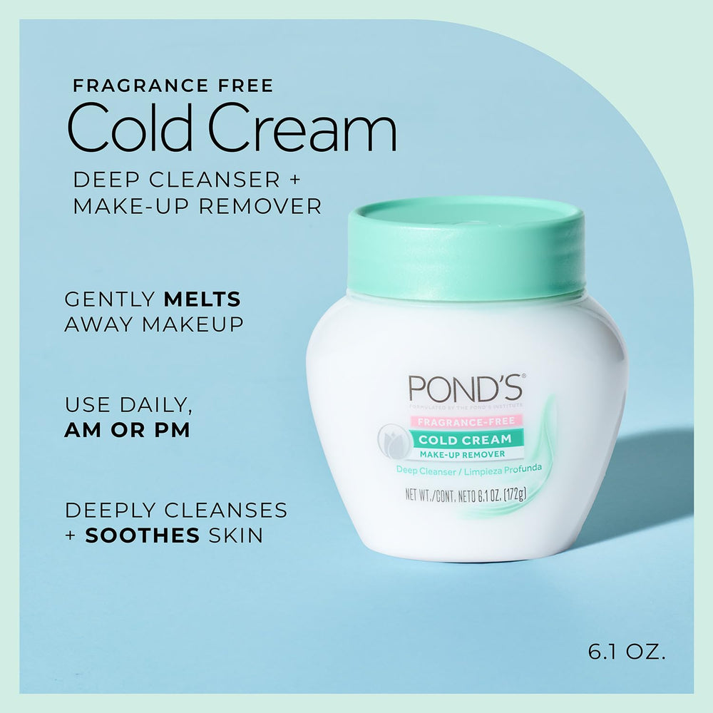 POND'S applied to hand for demonstration, gentle removal benefit