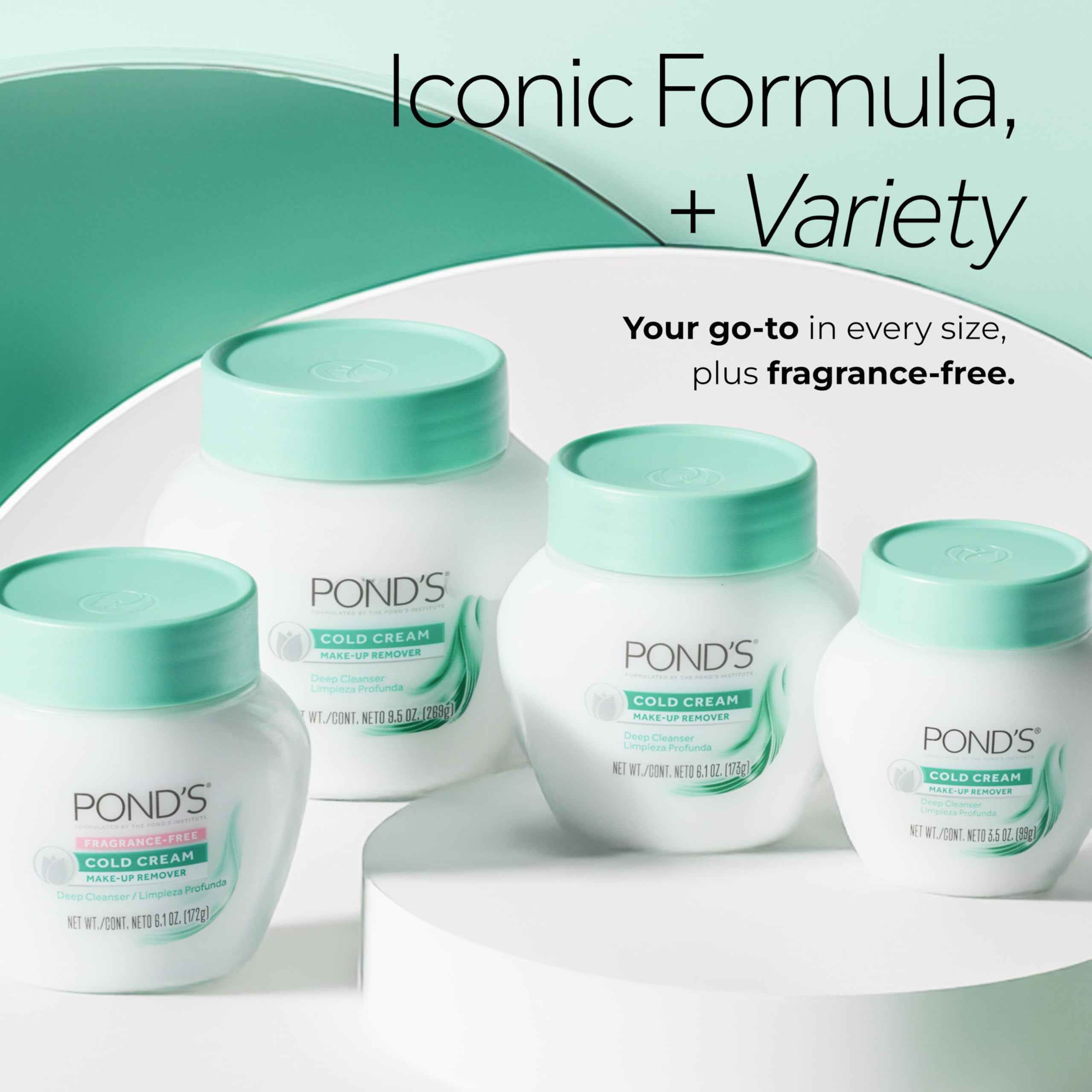 POND'S jar on bathroom counter conveying daily skincare routine