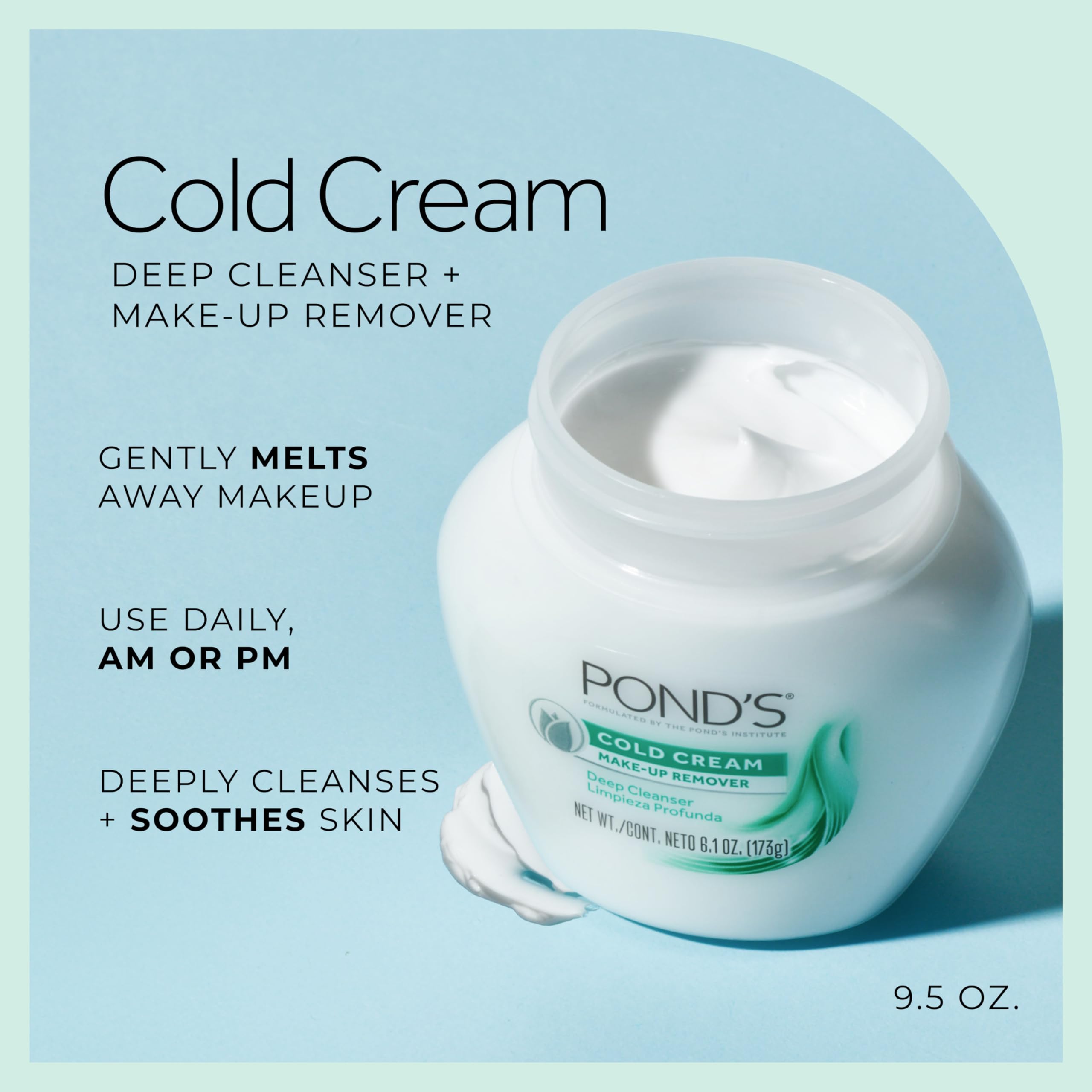 POND'S open jar close-up of creamy texture illustrating rich moisture