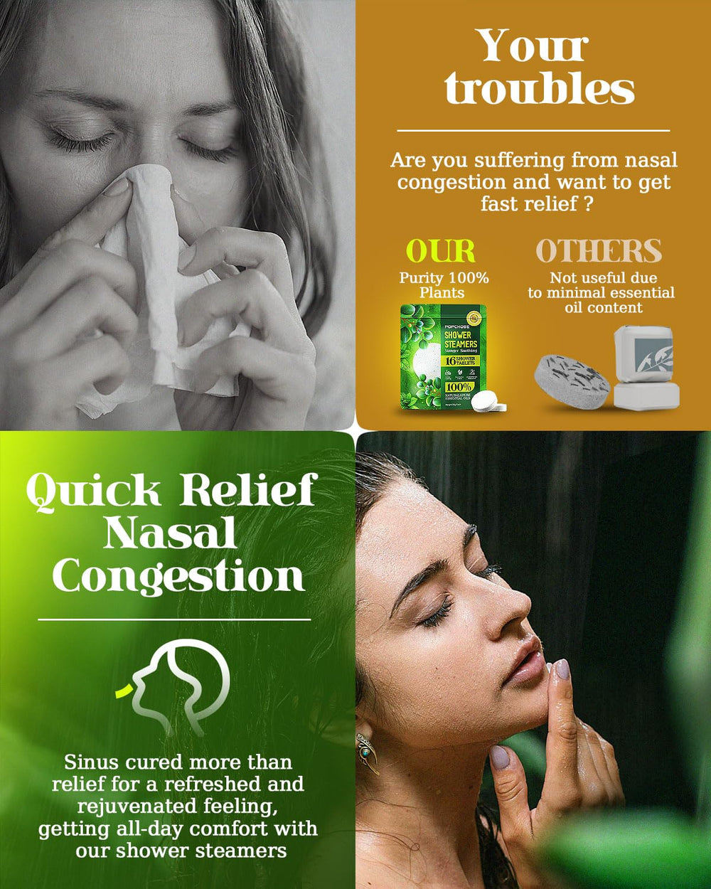 POPCHOSE individually wrapped steamer displayed for travel convenience