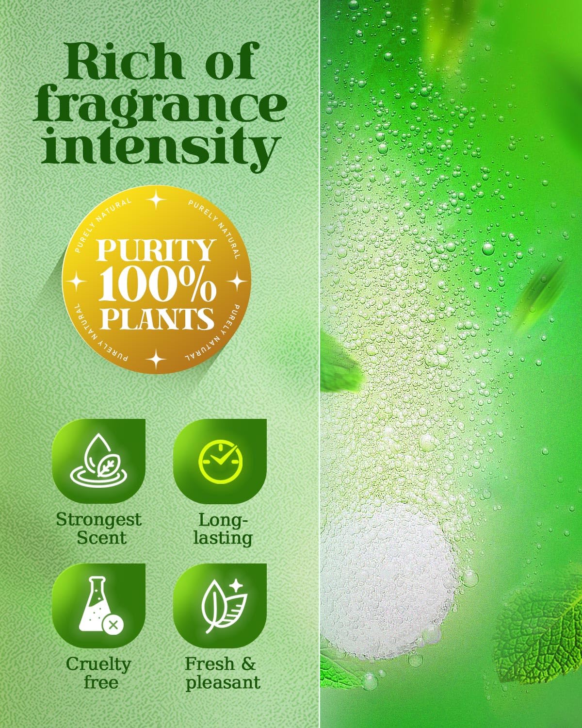 POPCHOSE steamer releasing aroma in a steam-filled shower scene, energizing