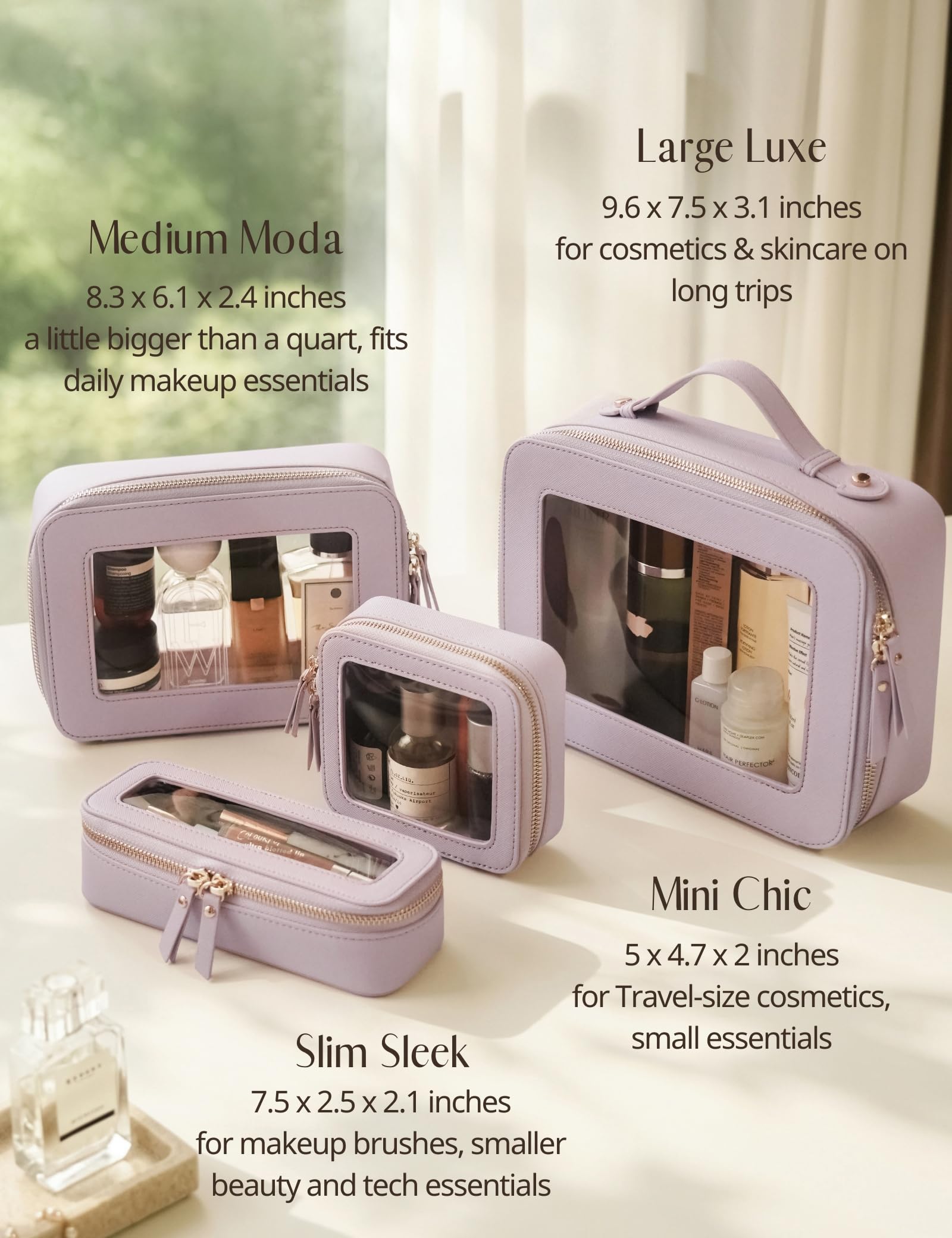 Popvibe lifestyle travel vanity scene showing stylish portability and organization
