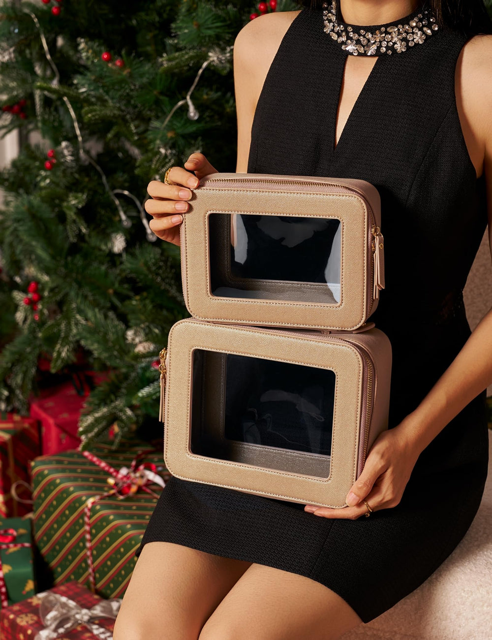 Popvibe storing jewelry and cables to show versatile organization