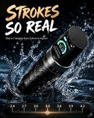 POSEIDON dual 2300mAh batteries with USB-C and LED display, long-lasting power advantage