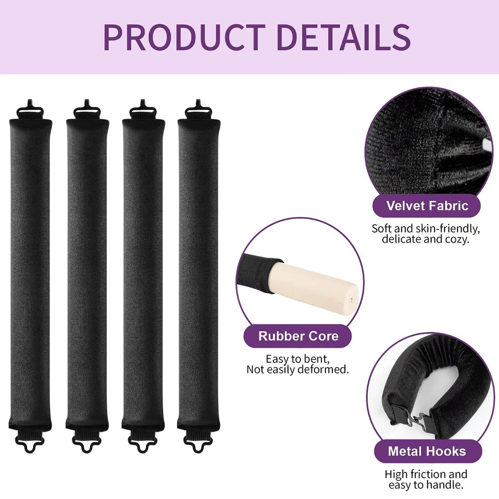 posicurly rod being wrapped with hair, demonstrates easy heatless styling