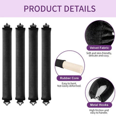 posicurly rod being wrapped with hair, demonstrates easy heatless styling