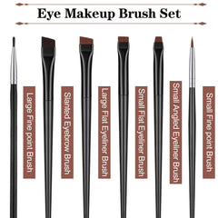 Potchen angled liner close-up bristles for precise winged eyeliner