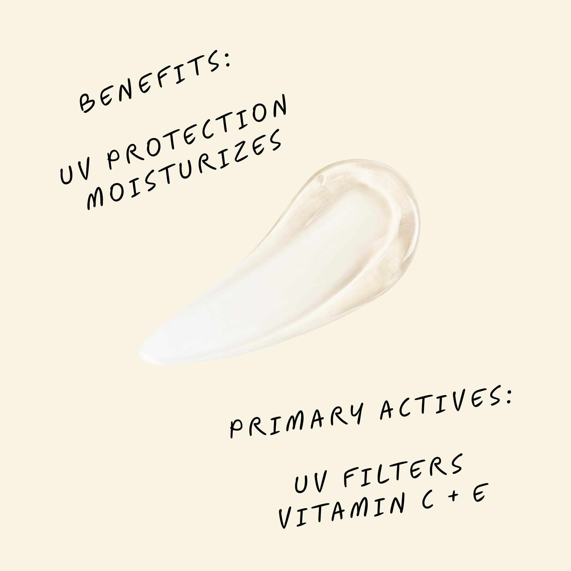 poth clear gel applied to model face demonstrating invisible finish