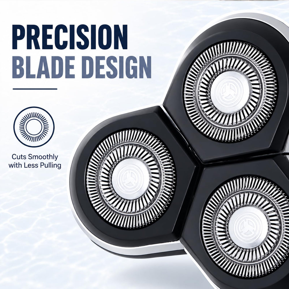 Poweka RQ12 detailed texture of guards and cutters for smooth glide