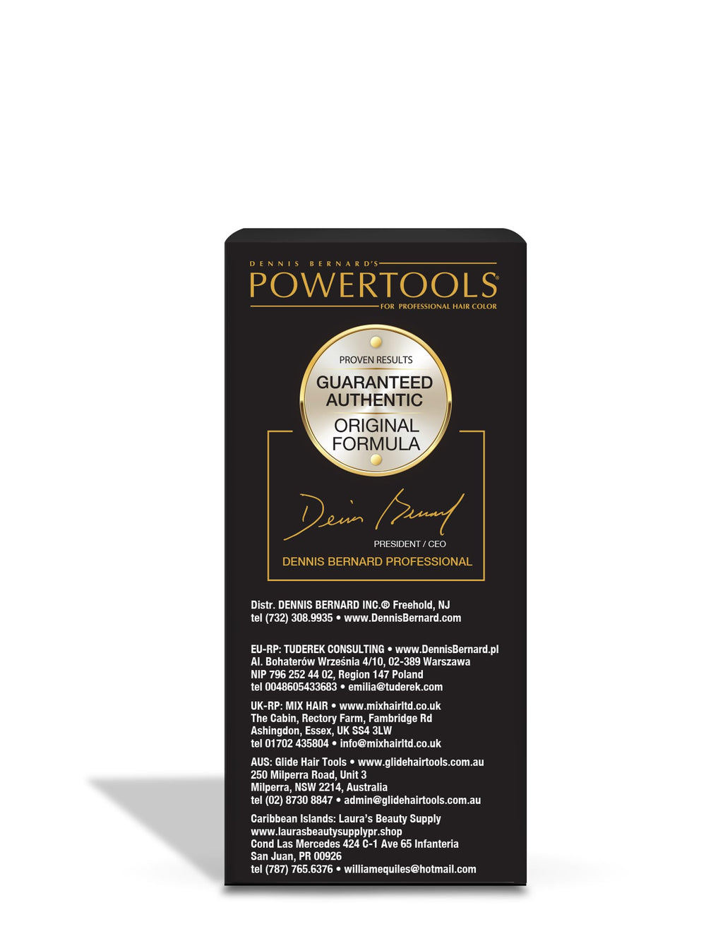 POWERTOOLS bottle next to ruler showing compact 1.25 fl oz scale