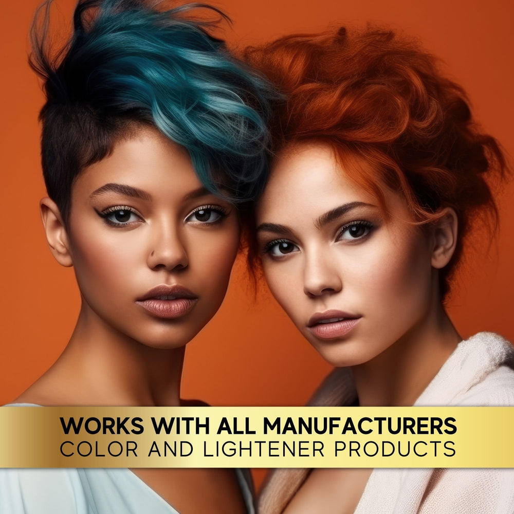 POWERTOOLS bottle on salon counter conveying professional time efficiency