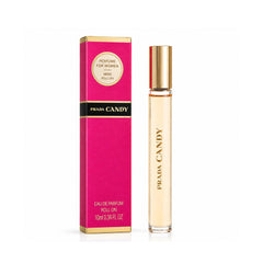 Prada Candy front view showing compact travel bottle and elegant design benefit portability