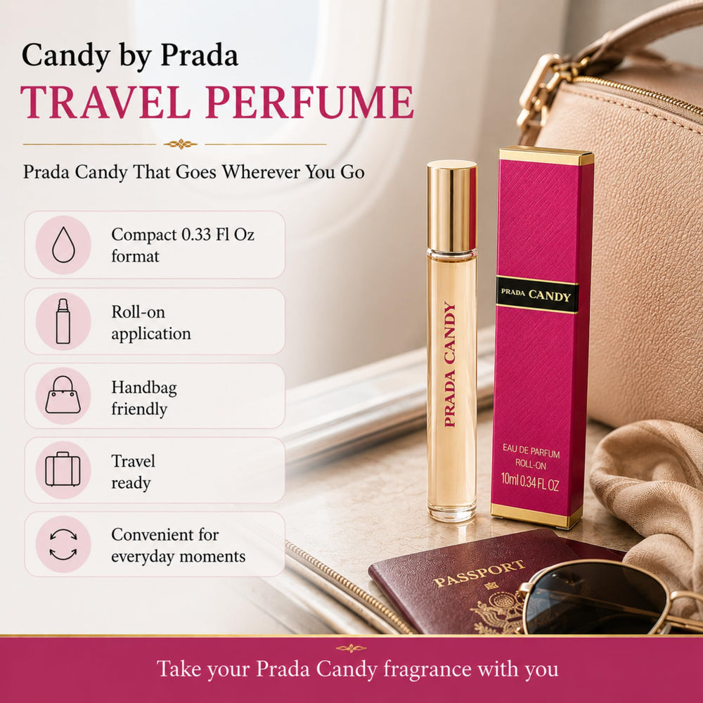 Evening lifestyle scene with Prada Candy on a vanity suggesting mood-setting fragrance benefit