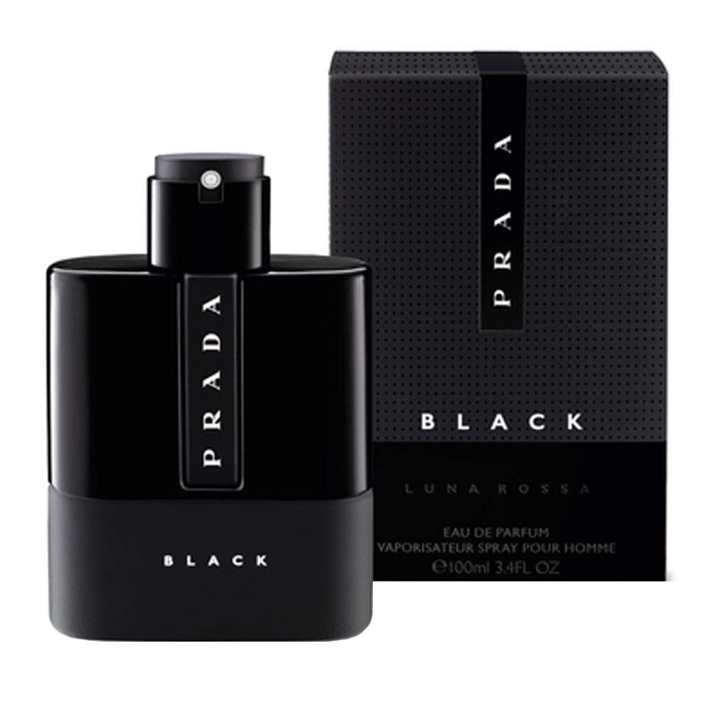 Close-up of Prada Luna Rossa Black spray nozzle illustrating easy application