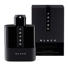 Close-up of Prada Luna Rossa Black spray nozzle illustrating easy application