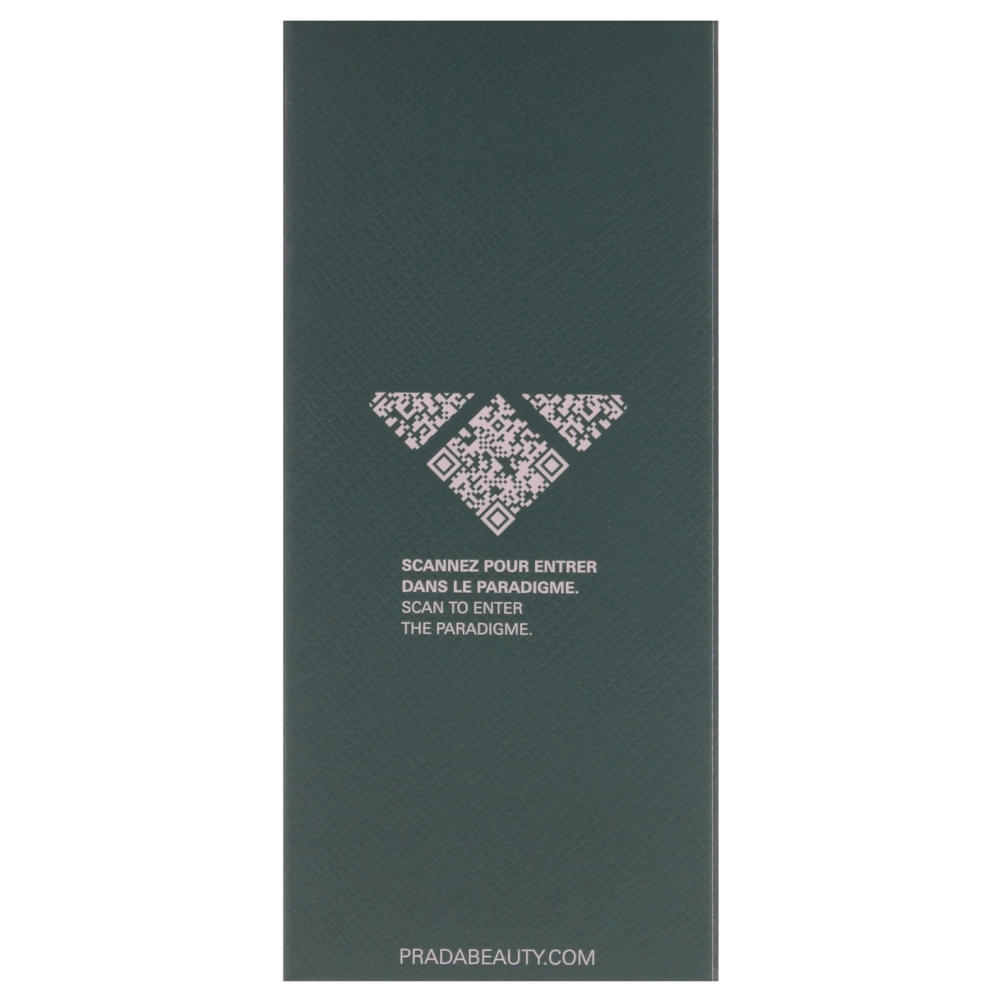 Prada Paradigme beside a wallet demonstrating pocket-friendly 50 ml portability
