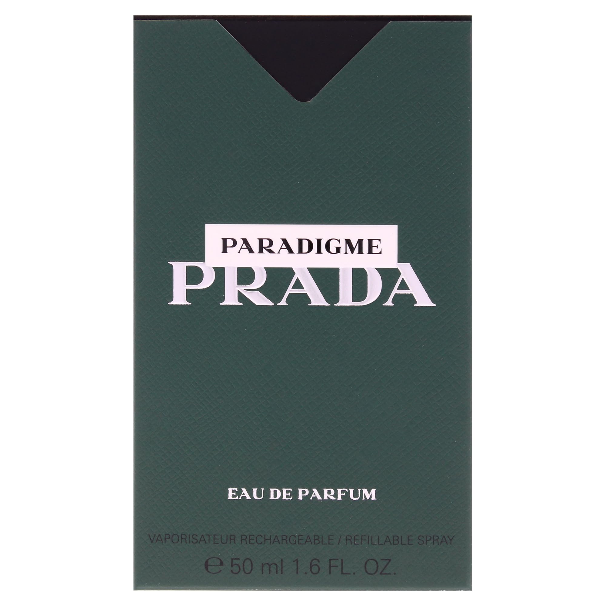 Hand spraying Prada Paradigme illustrating controlled application and confidence boost