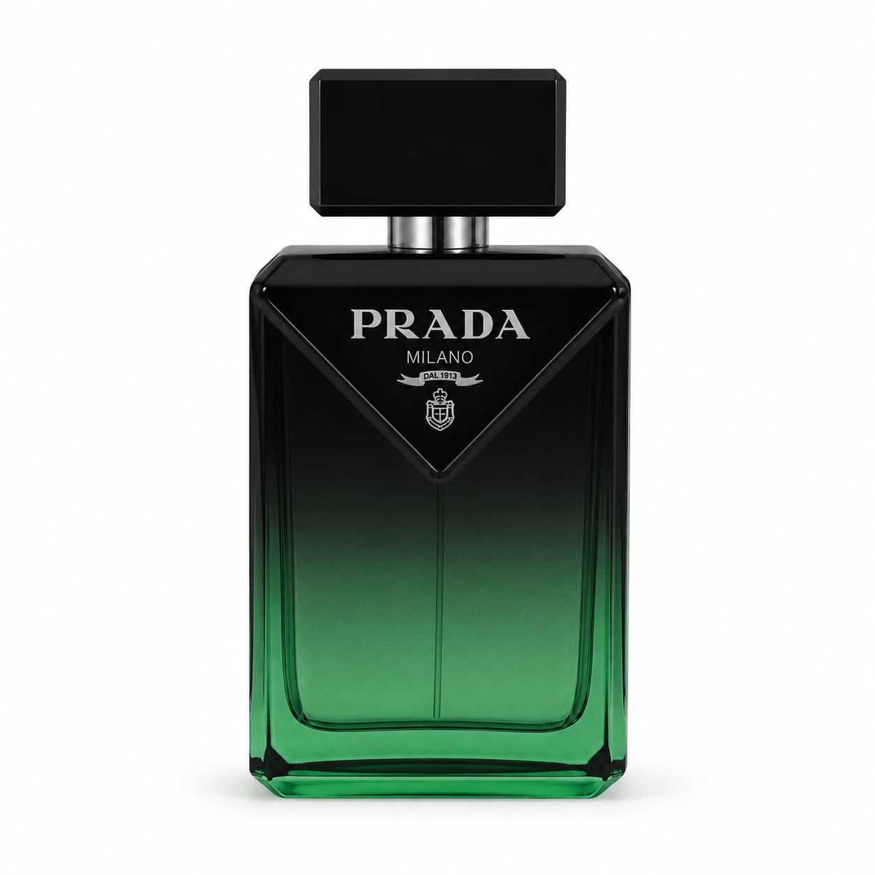 Prada Paradigme side label detail highlighting composition and premium finish