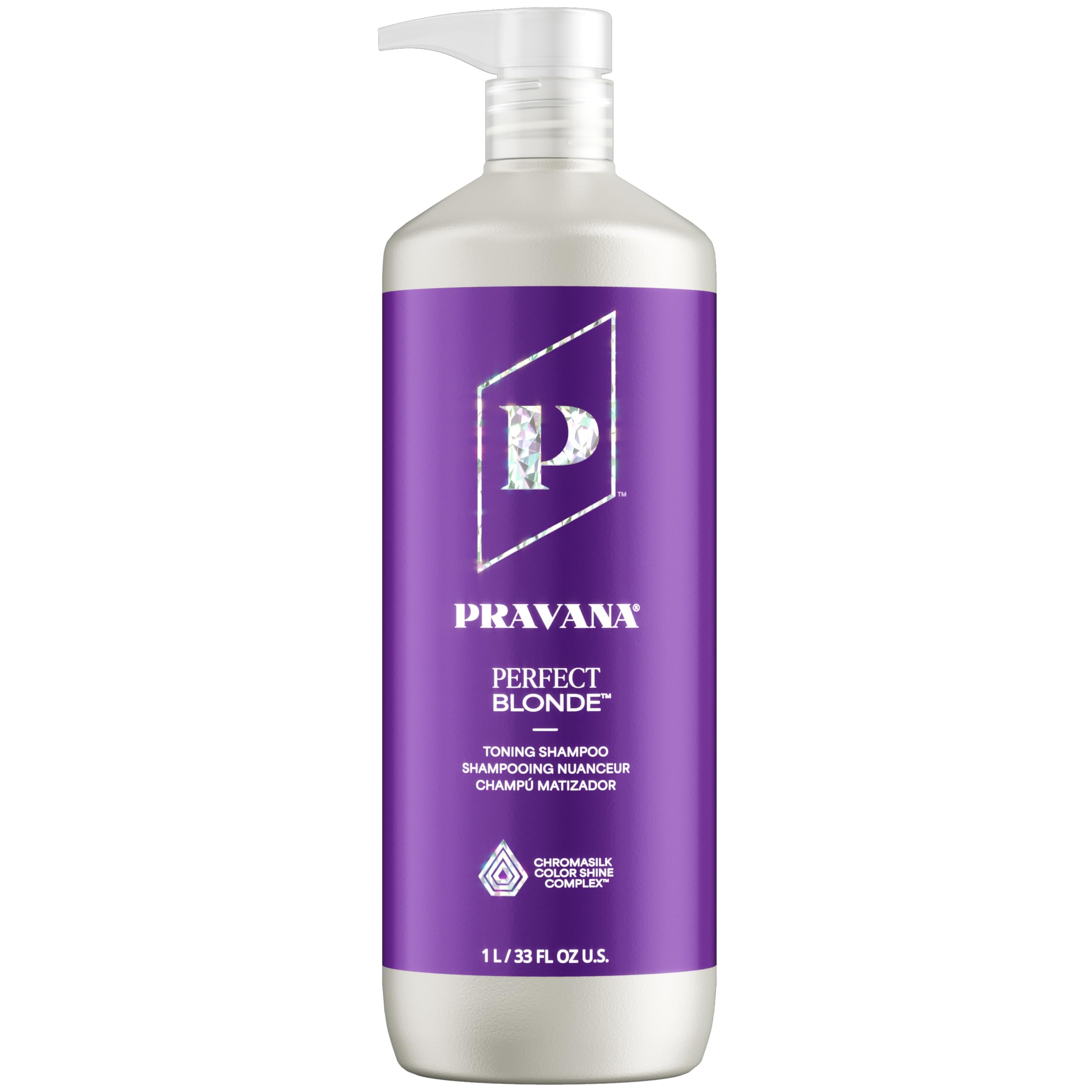 Pravana front bottle shot showing label and size, highlights long-lasting use