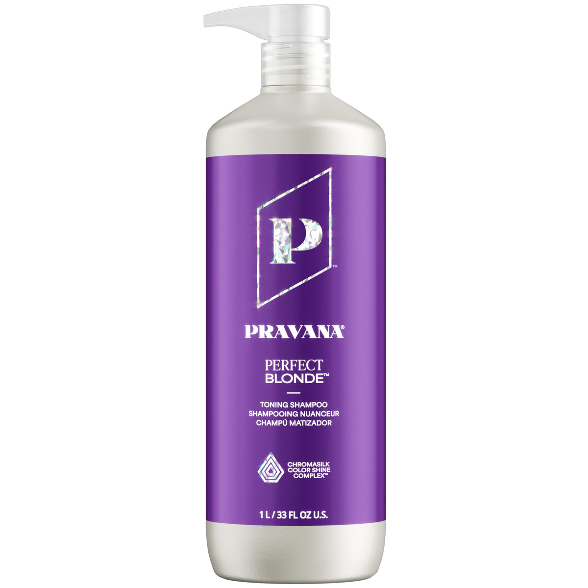 Pravana front bottle shot showing label and size, highlights long-lasting use