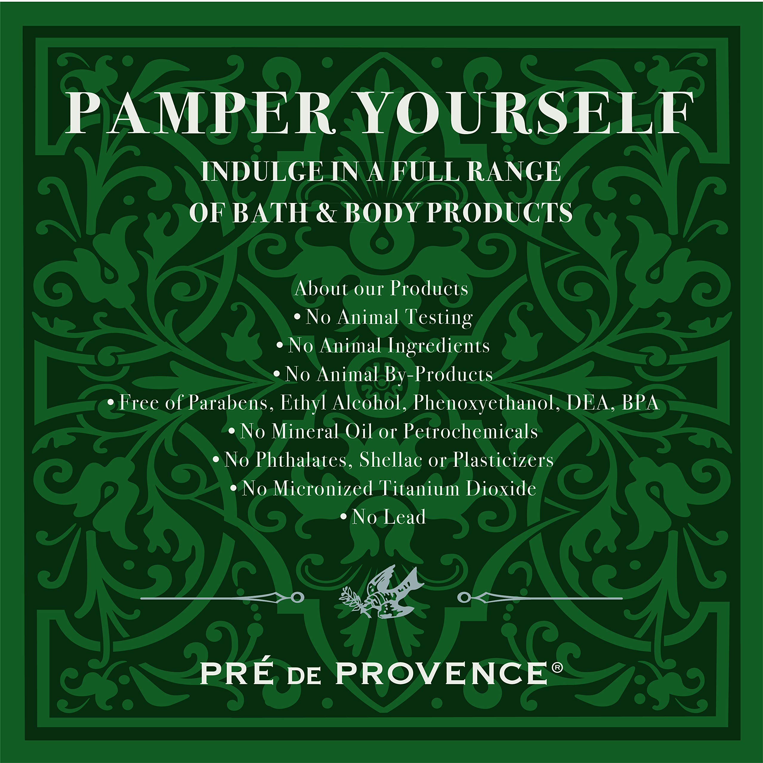 Pre de Provence shea butter and bergamot ingredients paired for nourishment
