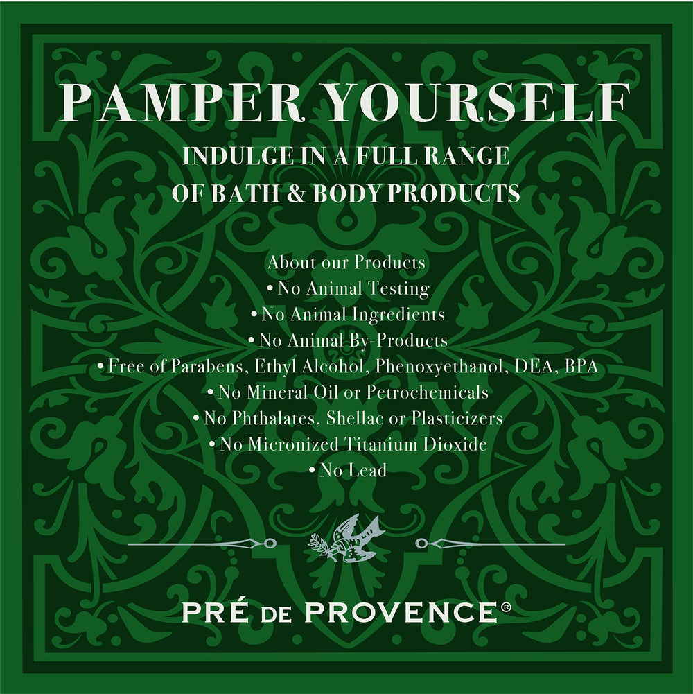 Pre de Provence shea butter and bergamot ingredients paired for nourishment