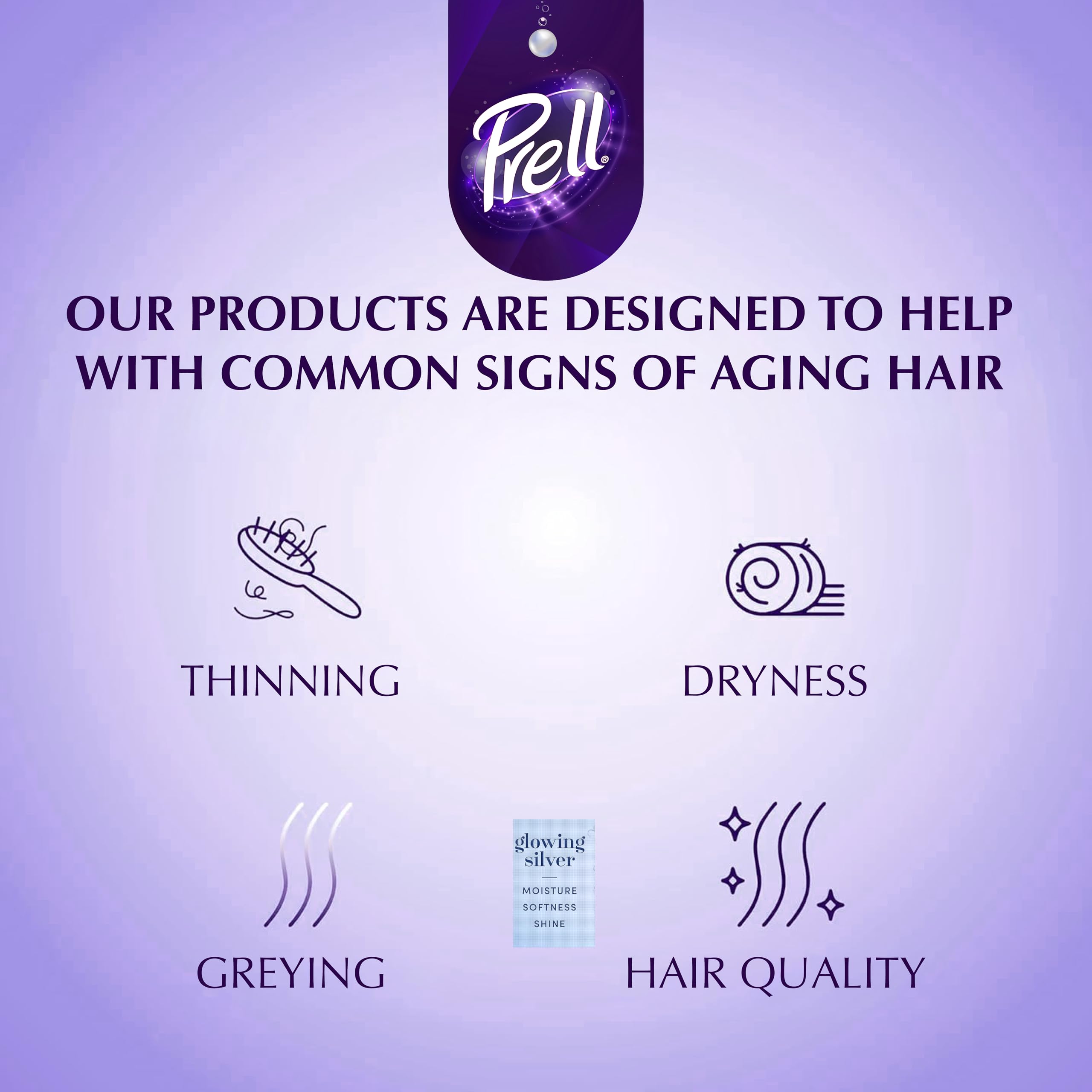 Prell applied to wet hair in shower showing easy at-home toning