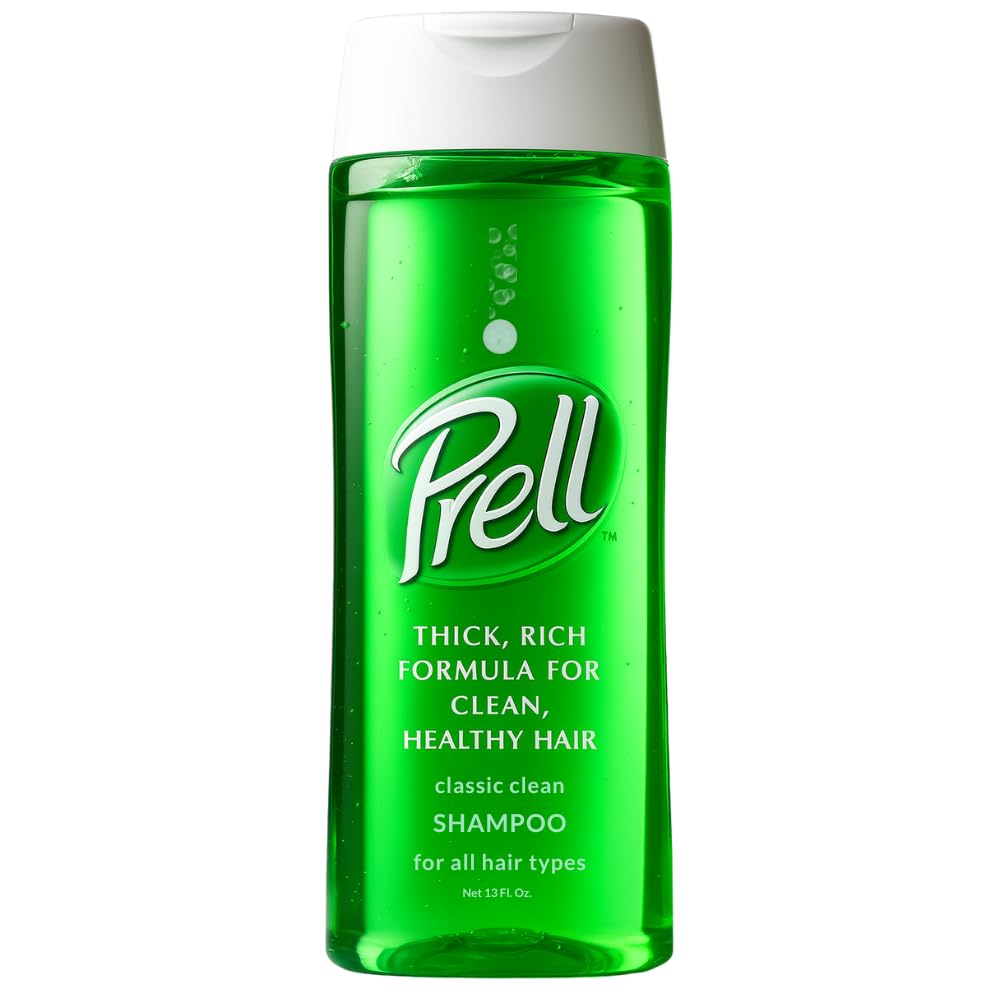 Prell front packaging showing label and size, conveys trusted clean