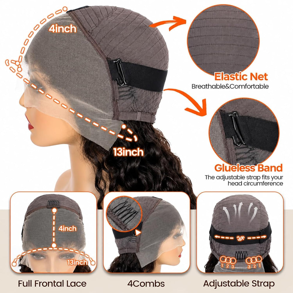 PREMAY side profile highlighting deep wave texture for full-volume look benefit