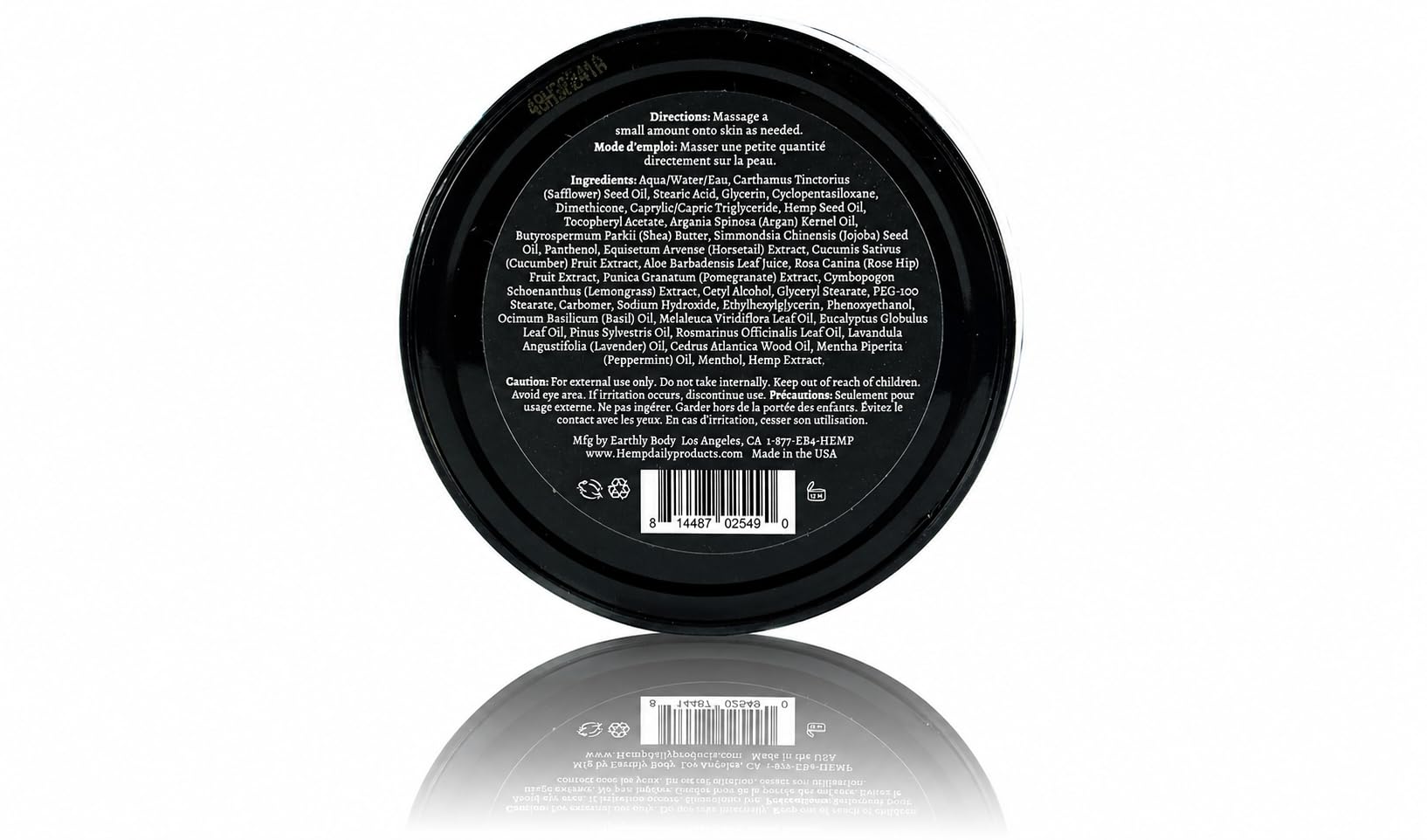Premium Hemp Extract Daily open jar texture highlighting fast absorption