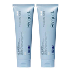 Prequel front packaging showing two cream tubes for easy identification and convenience